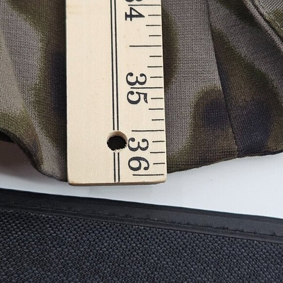 Karen Millen Camo Faux Leather Panel Skater Fit & Flare Dress Women’s Size 4 - Picture 8 of 8